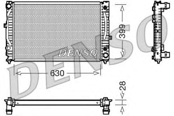 Радиатор, охлаждение двигател DRM02031 DENSO