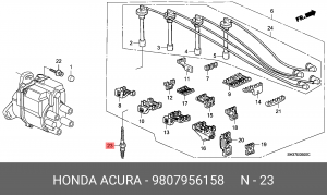 Свеча зажигания 98079-56158 HONDA