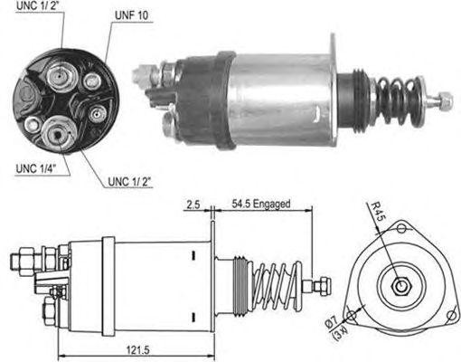 Тяговое реле, стартер 940113050506 MAGNETI MARELLI