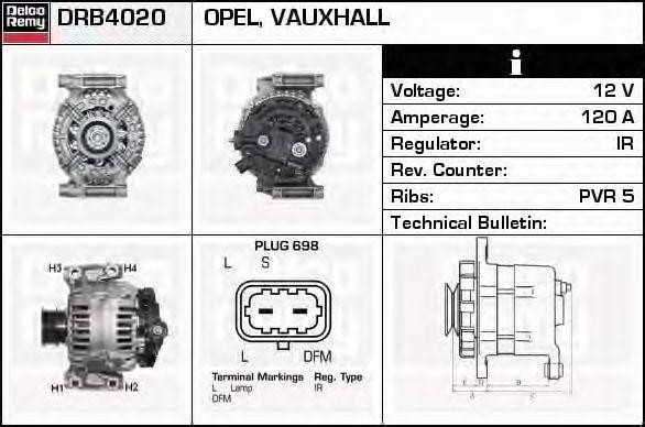 Генератор DRB4020 DELCO REMY