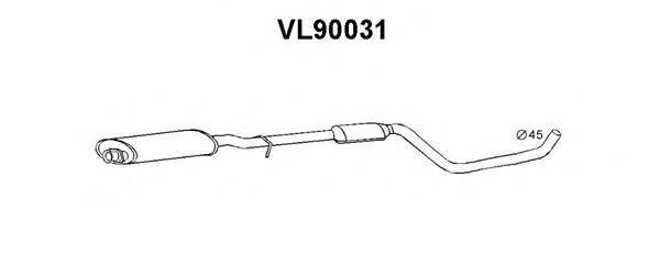 Предглушитель выхлопных газов VL90031 VENEPORTE