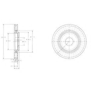 Тормозной диск BG3620 DELPHI