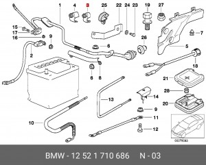 Хомут 12 52 1 710 686 BMW