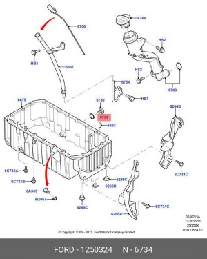 Уплотнительное кольцо, резьбовая пр; Уплотняющее кольцо 1250324 FORD