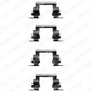 Комплектующие, колодки дискового тормоза LX0364 DELPHI