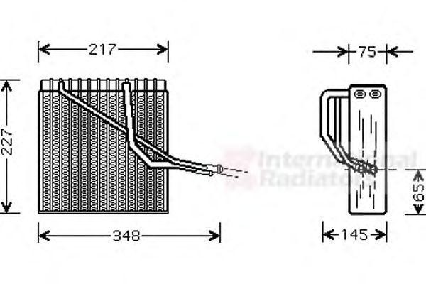 Испаритель, кондиционер 5800V055 VAN WEZEL