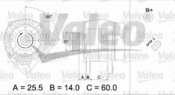 Генератор 437400 VALEO PHC
