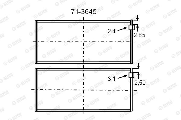 Подшипник 71-3645 GLYCO