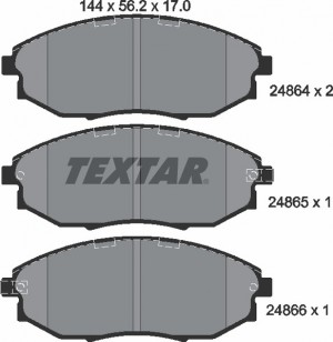 Колодки тормозные дисковые 2486401 TEXTAR