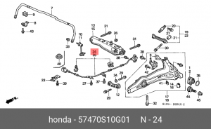 Деталь 57470S10G01 HONDA