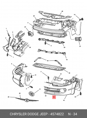 Деталь 457 4822 CHRYSLER