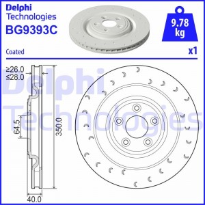 Комплект подшипника ступицы колеса BK1132 DELPHI