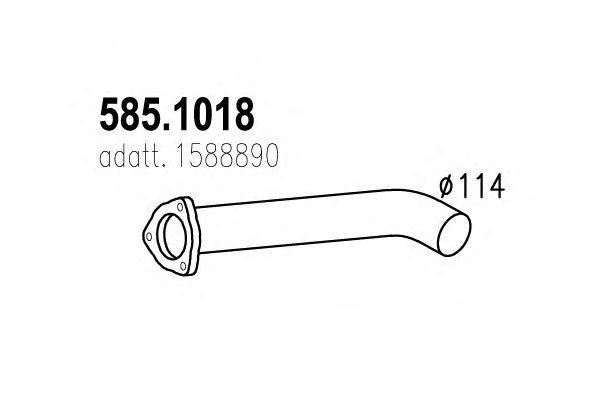 Выпускной трубопровод 5851018 ASSO