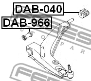 Сайлентблок рычага подвески DAB-966 FEBEST