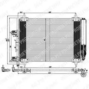 Конденсатор, кондиционер TSP0225537 DELPHI