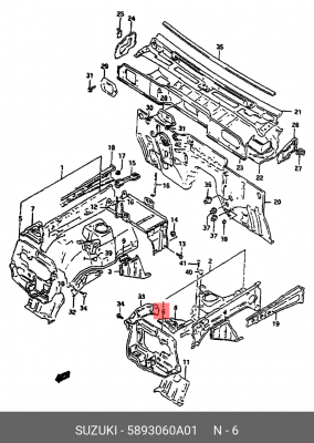 Деталь 58930-60A01 SUZUKI