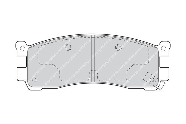 Комплект тормозных колодок, диско FDB1446 FERODO