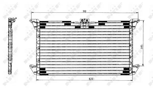 Конденсатор, кондиционер 35062 NRF