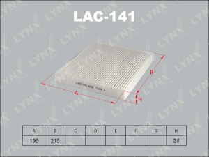 Фильтр салона LAC-141 LYNXAUTO