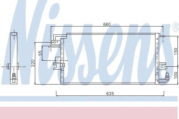 Конденсатор, кондиционер 94029 NISSENS