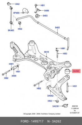 Сайлентблок 1 495 717 FORD