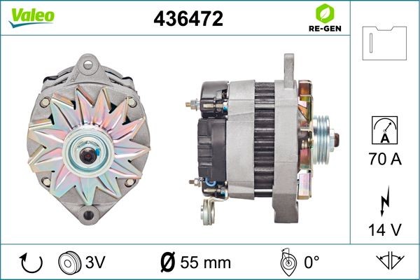 Генератор 436472 VALEO PHC
