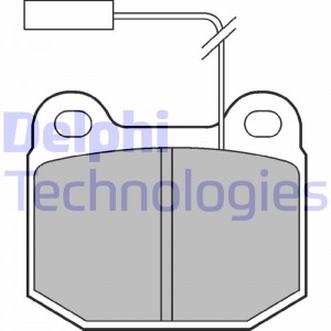 Комплект тормозных колодок, диско LP712 DELPHI
