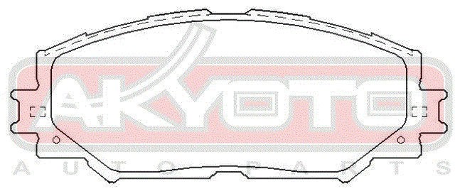 Колодки тормозные дисковые AKD-12610 AKYOTO