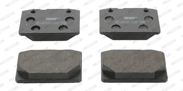 Комплект тормозных колодок, диско FDB96 FERODO