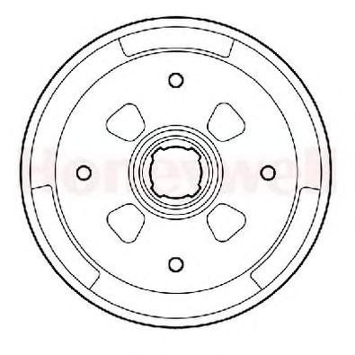 Тормозной барабан 329182B BENDIX JURID
