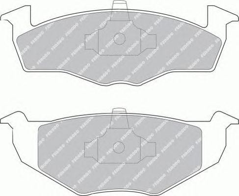 Комплект тормозных колодок, диско FSL1054 FERODO