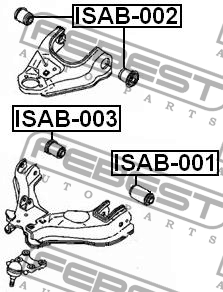 Сайлентблок ISAB-001 FEBEST