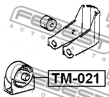 Подушка двигателя TM-021 FEBEST