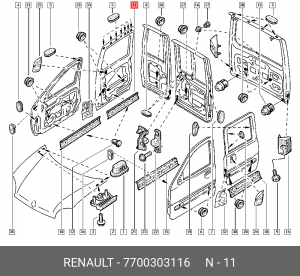 Деталь 7700303116 RENAULT