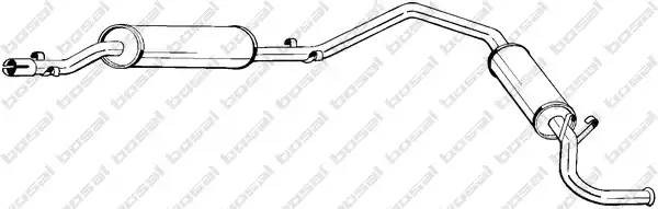 Глушитель выхлопных газов конечный 284469 BOSAL