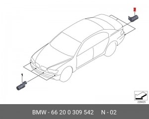 Датчик парковки 66 20 0 309 542 BMW