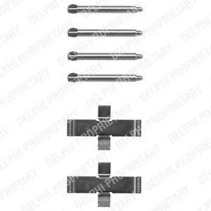 Комплектующие, колодки дискового тормоза LX0093 DELPHI