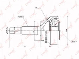 ШРУС CO-7522A LYNXAUTO