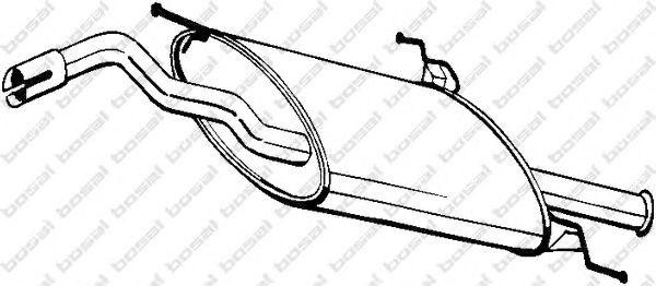 Глушитель выхлопных газов конечный 228127 BOSAL