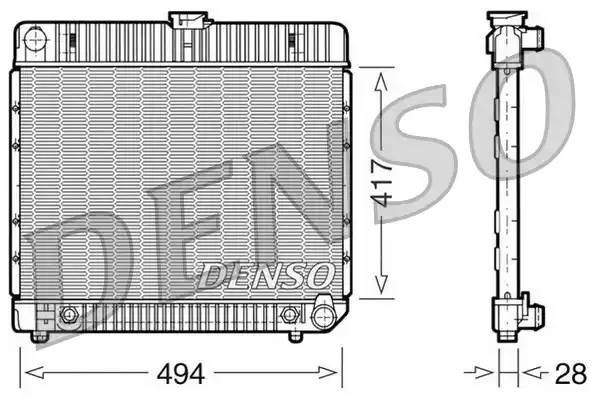 Радиатор, охлаждение двигател DRM17021 DENSO