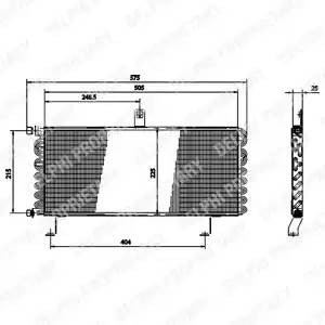 Конденсатор, кондиционер TSP0225175 DELPHI