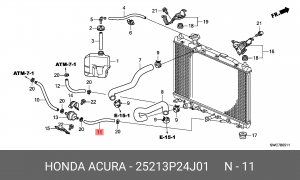 Деталь 25213P24J01 HONDA