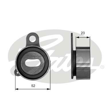 Натяжной ролик, ремень ГРМ T41066 GATES