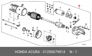 Стартер 31200679814 HONDA