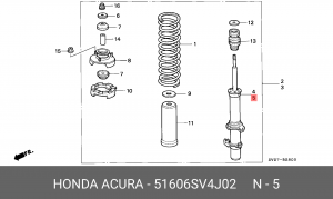 Амортизатор 51606SV4J02 HONDA