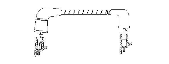 Провод зажигания 763E58 BREMI