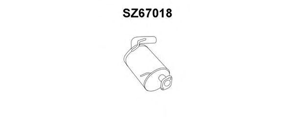 Глушитель выхлопных газов конечный SZ67018 VENEPORTE