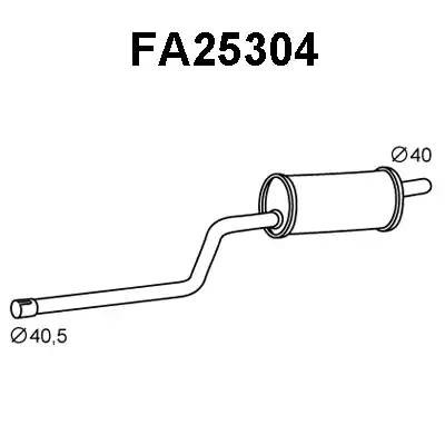 Предглушитель выхлопных газов FA25304 VENEPORTE