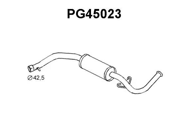 Глушитель выхлопных газов конечный PG45023 VENEPORTE