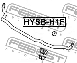 Втулка стабилизатора HYSB-H1F FEBEST